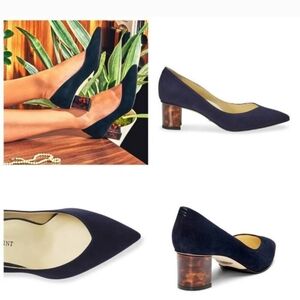 Sarah Flint Perfect Emma Block Heel Suede Shoes Size 38.5 NWOT PRICED TO SELL!